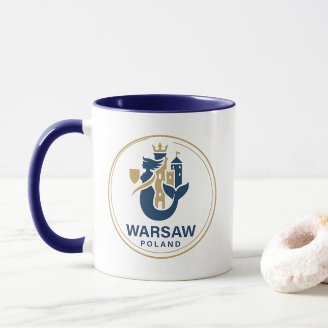 Mug Varsovie Pologne Europe (Avec donut)
