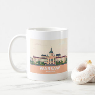 Mug Varsovie Pologne Le Château Royal Pastel Voyage