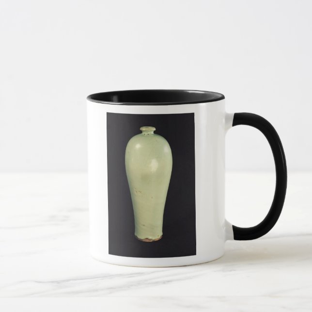 Mug Vase à juin "Meiping" avec un lustre bleu-vert (Droite)