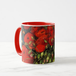 Mug Vase avec des pavots rouges par Vincent van Gogh