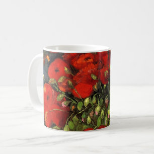 Mug Vase avec des pavots rouges par Vincent Van Gogh