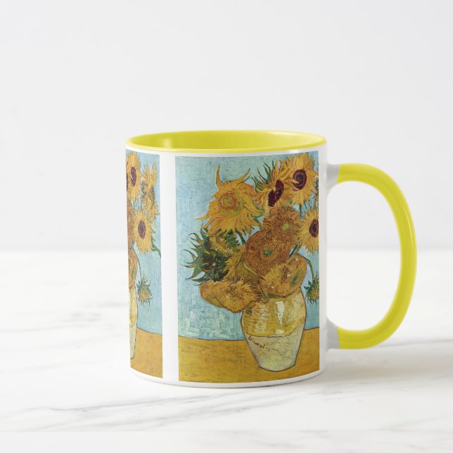 Mug Vase avec douze tournesols par Vincent van Gogh (Droite)