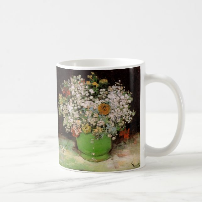 Mug Vase avec fleurs de Zinnia par Vincent van Gogh (Droite)