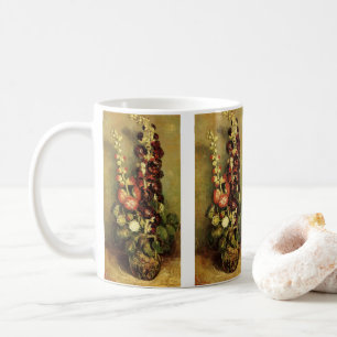 Mug Vase avec Hollyhocks par Vincent van Gogh