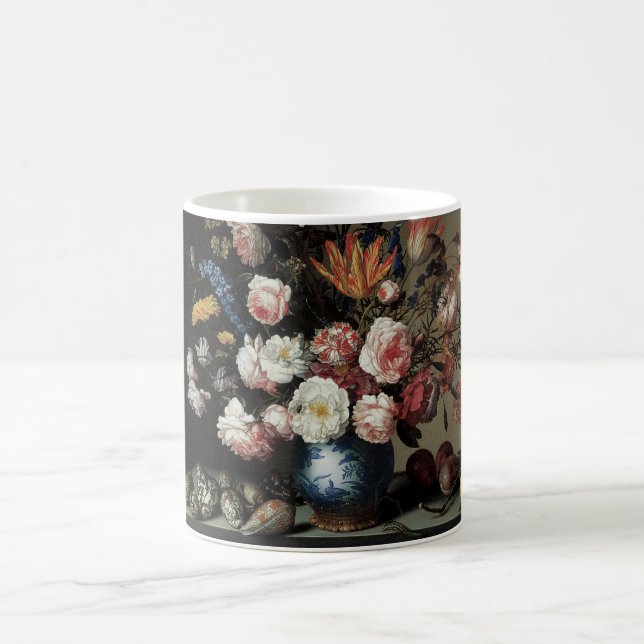 Mug Vase de fleurs près d'une fenêtre, Balthasar van d (Centre)