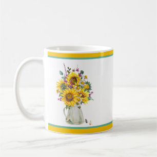 Mug Vase de tournesols