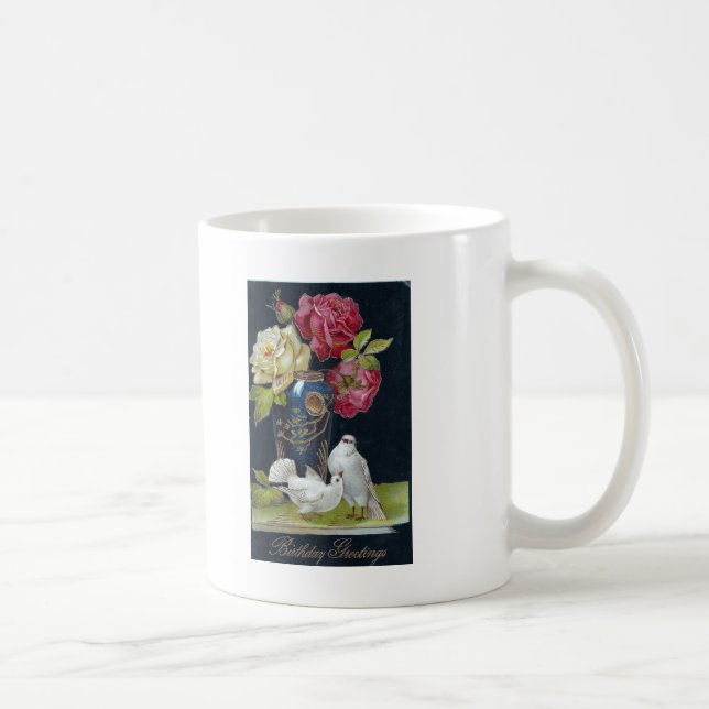 Mug Vase et colombes (Droite)