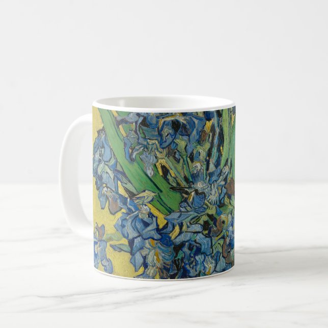 Mug Vase Van Gogh avec Iris Classic Impressionnisme (Devant gauche)