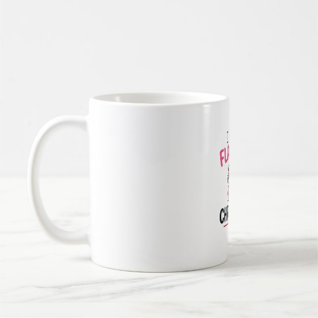 Mug Vecteur de citation de Noël flamant rose (Gauche)