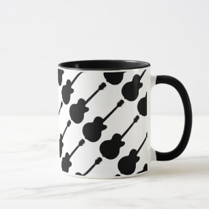 Mug vecteur de guitare rock
