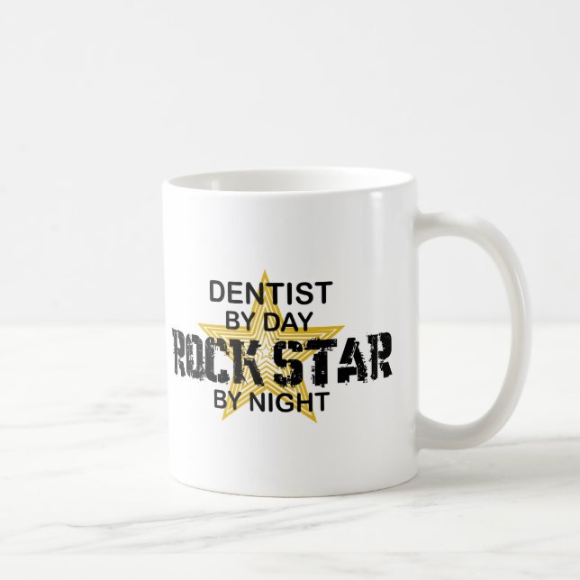 Mug Vedette du rock de dentiste par nuit (Droite)