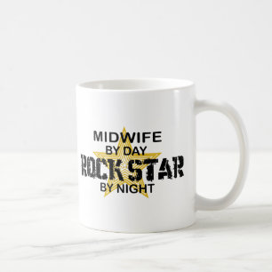 Mug Vedette du rock de sage-femme par nuit