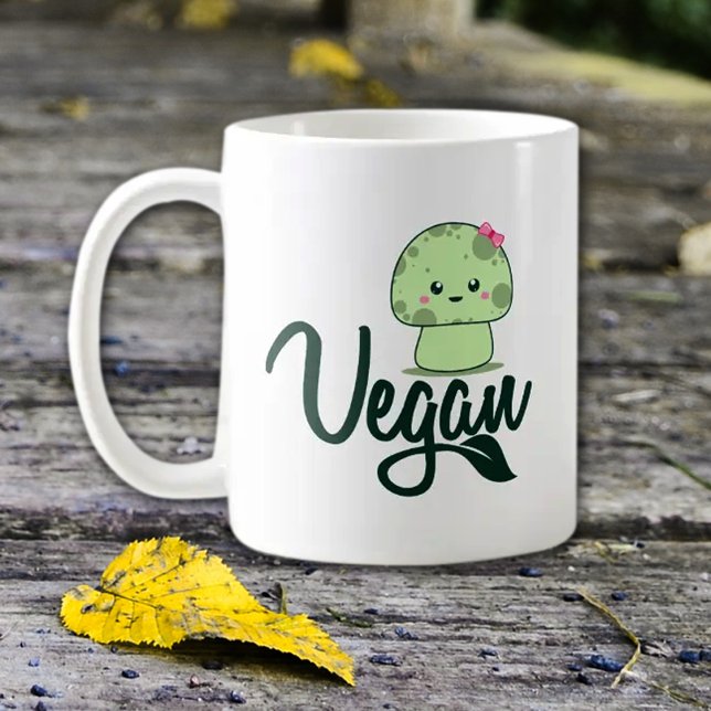 Mug Vegan, Champignons (Créateur téléchargé)