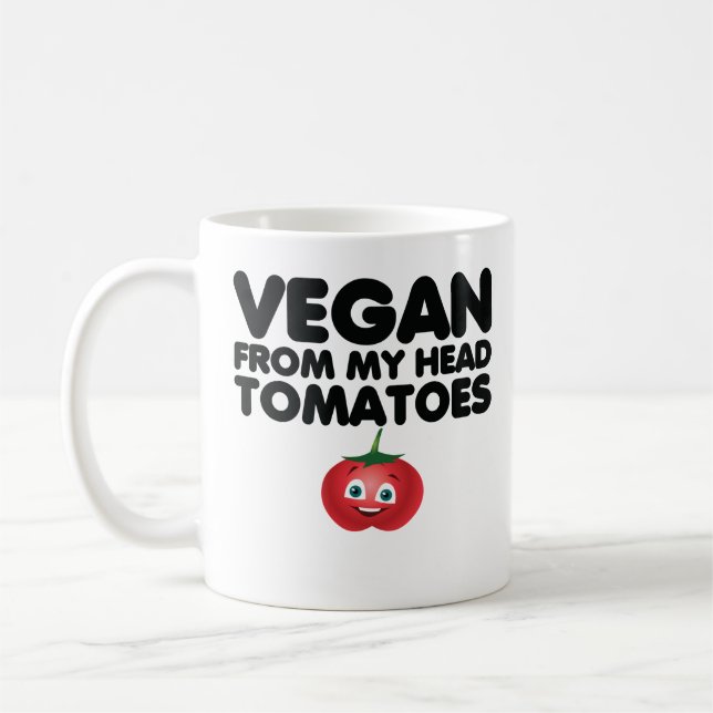 Mug Vegan De Ma Tête Tomates (Gauche)