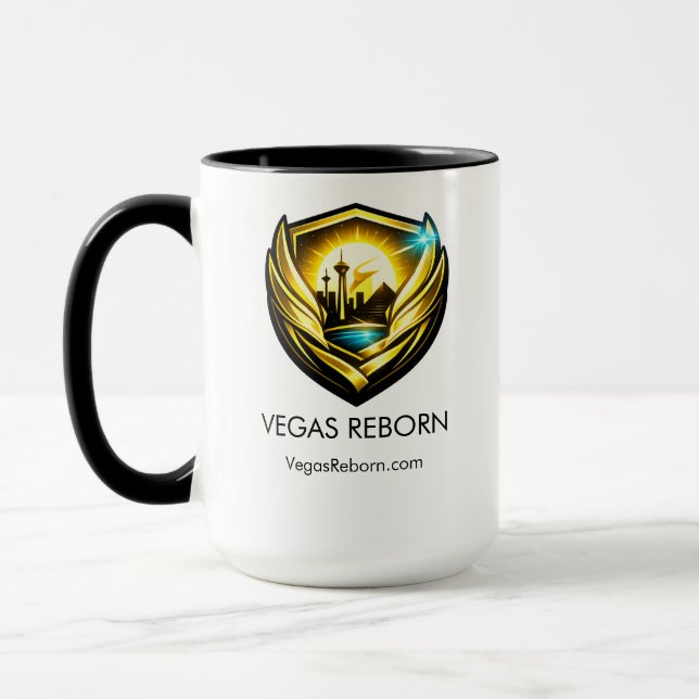 Mug Vegas Reborn Gold Crest 15 oz Combo  (Gauche)
