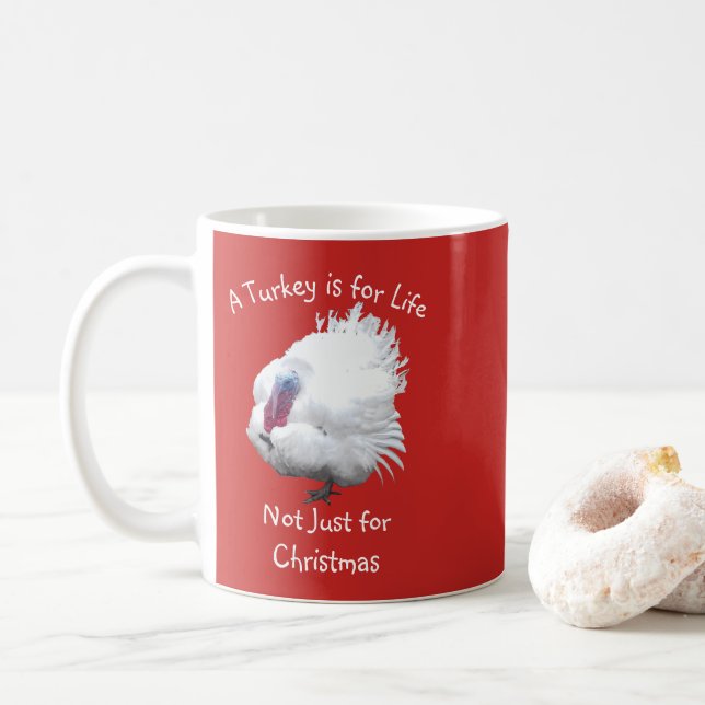 Mug Végétal Turquie Noël (Avec donut)