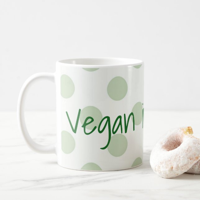 Mug Végétalien dans mon âme (Avec donut)