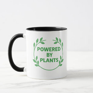 Mug Végétalien Végétal Noir et Blanc
