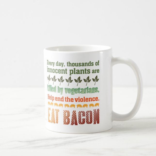 Mug Végétarien de lard (Droite)