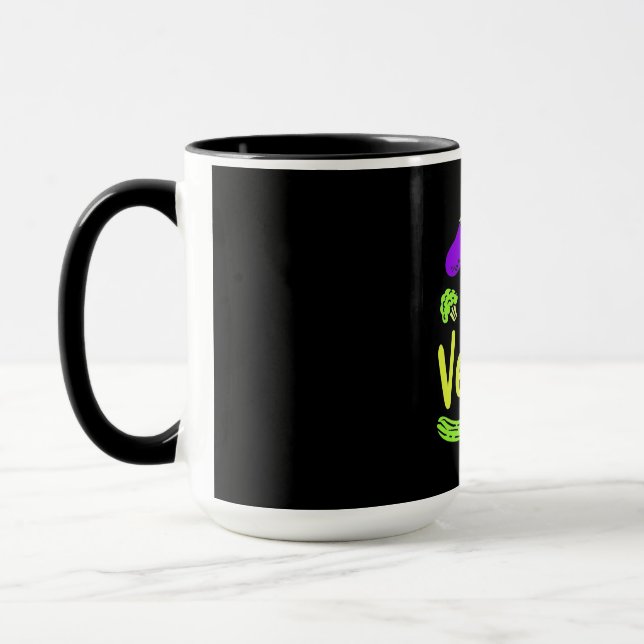 Mug Végétarien Manger Légumes (Gauche)