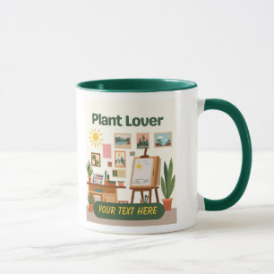 Mug Végétation personnalisée et conception d'espace de