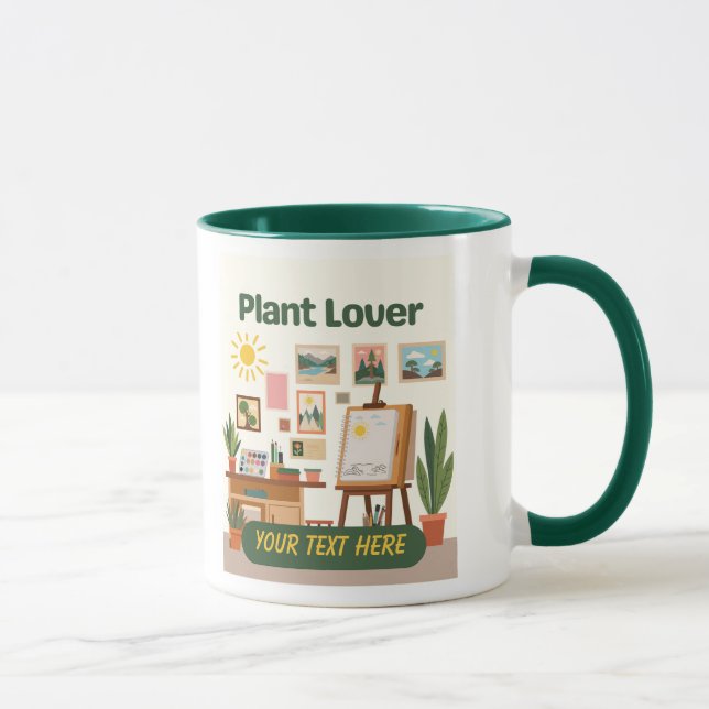 Mug Végétation personnalisée et conception d'espace de (Droite)