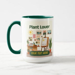 Mug Végétation personnalisée et conception d'espace de