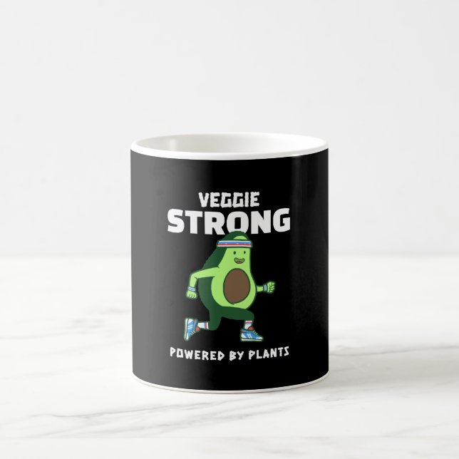 Mug Veggie Strong, Alimenté par les plantes (Centre)