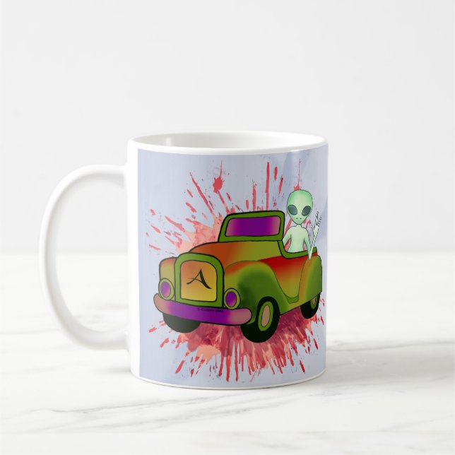 Mug Véhicule conduit par un extraterrestre (Gauche)