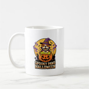 Mug Veillée de la citrouille du Bulldog d'Halloween