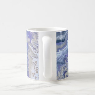 Mug Veines minérales abstraites violettes et dorées