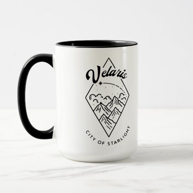 Mug Velaris plus grand détail noir (Gauche)