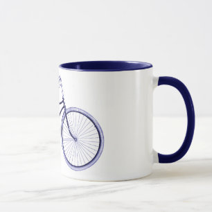 Mug Vélo bleu vintage
