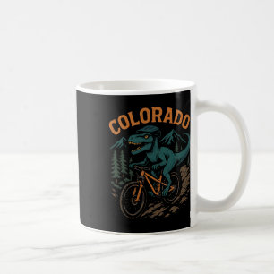 Mug Vélo de montagne Colorado T-rex dinosaure drôle de