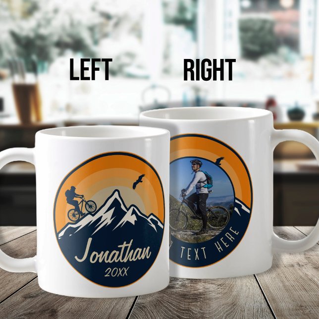 Mug Vélo de montagne personnalisé vélo de route (Créateur téléchargé)