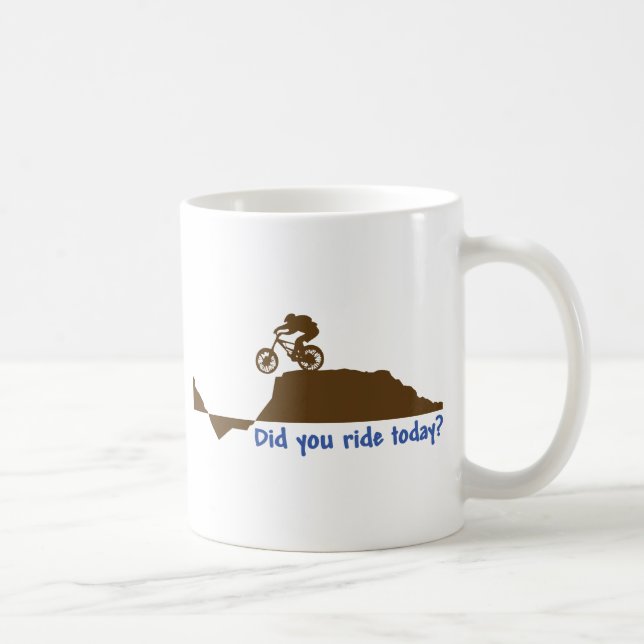 Mug Vélo de montagne - tour de jour (Droite)