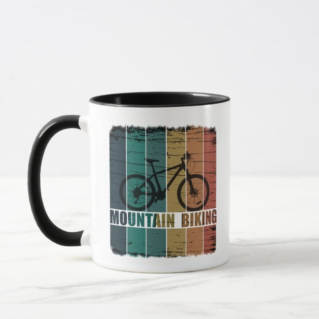 Mug Vélo de Montagne Vintage Mtb (Gauche)