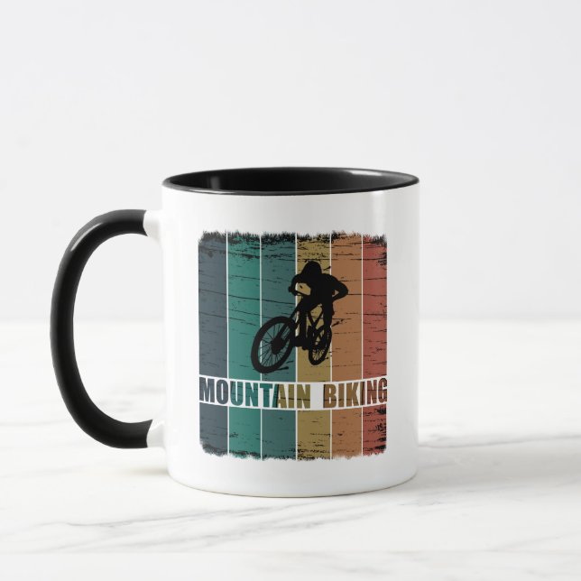 Mug Vélo de montagne Vintage Mtb Downhill (Gauche)