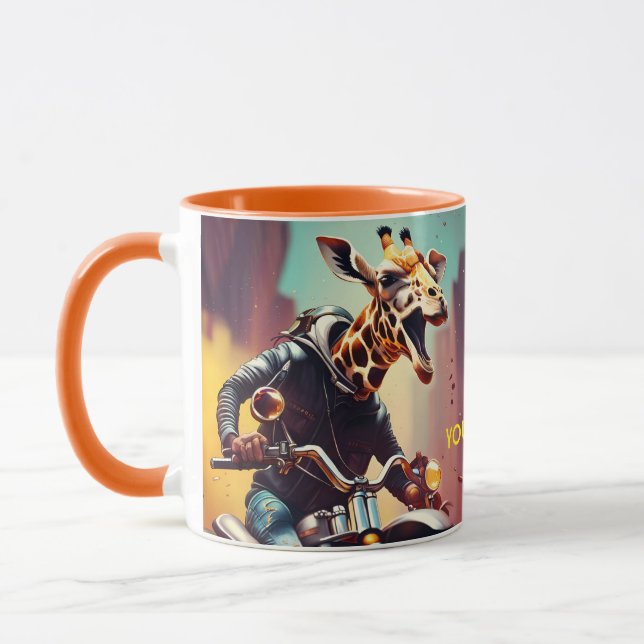 Mug Vélo d'équitation Imaginaire Giraffe (Gauche)