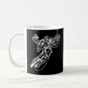 Mug Vélo extrême droite Motocross Rider style déprimé