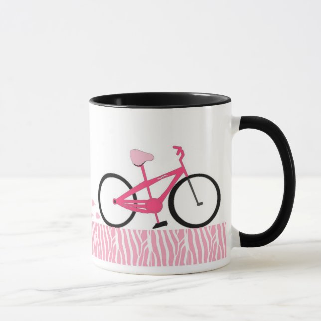 Mug Vélo rose (Droite)