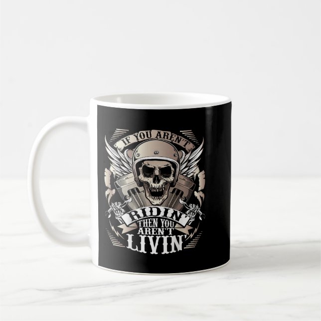 Mug Vélo Si Vous Êtes Arent Ridin Arent Livin Sur Back (Gauche)