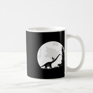 Mug Vélo sur une silhouette de lune de dinosaure Mtb M