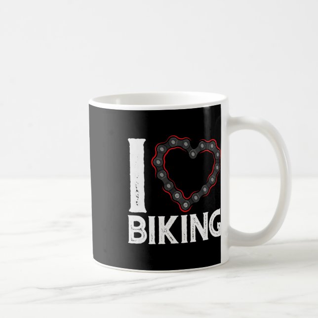 Mug Vélo tout terrain bicyclette cyclisme J'adore fair (Droite)