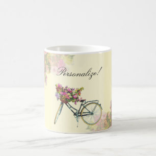 Mug Vélo Vintage à fleurs printanières