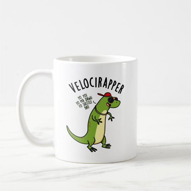 Mug Veloci-rapper Dinosaure Drôle (Gauche)