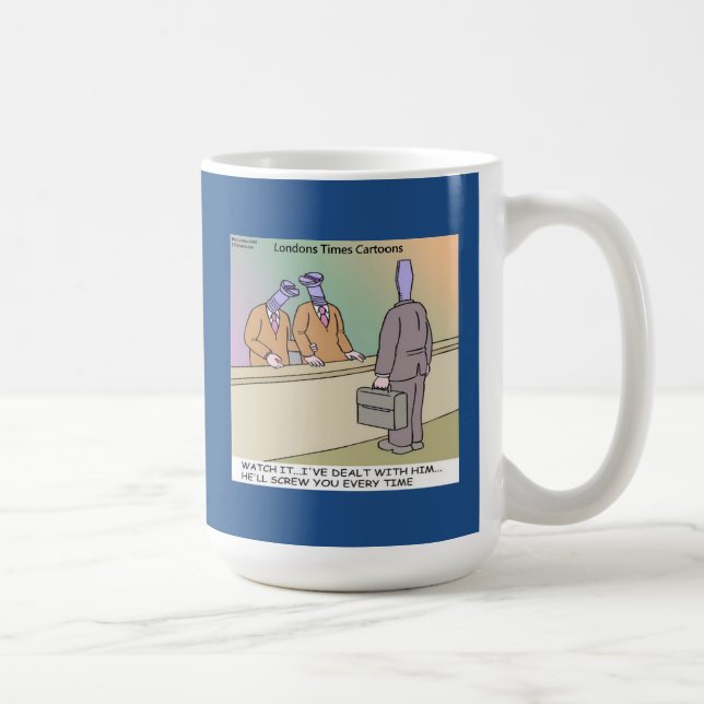 Mug Vendeur loufoque par Rick London Drôle (Droite)