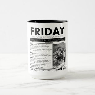 Mug VENDREDI ET LE MYTHE DERRIÈRE LUI :  une de sept