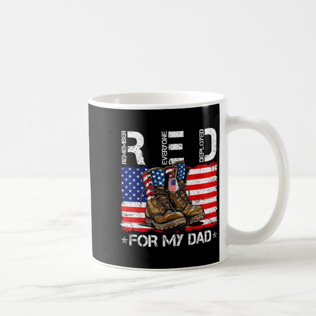 Mug Vendredi rouge pour le drapeau de papa rappelez à  (Droite)