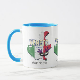 Mug Veneto Italie Région Rétro Carte Souvenir Vintage